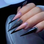 3-long-acrylic-stiletto-black-nails-with-glitter-and-rhinestones